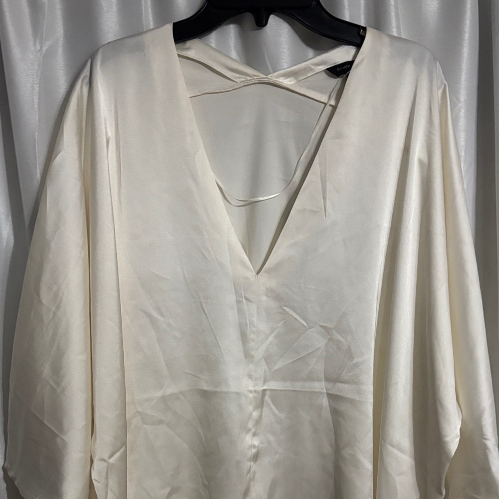Banana Republic Cream Satin Blouse